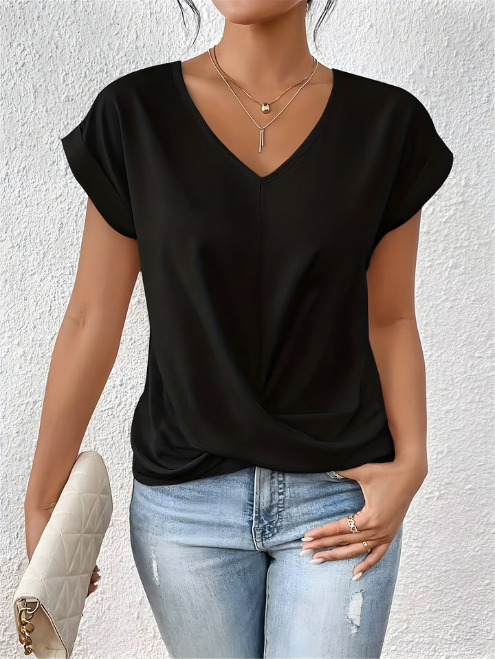 Michelle – Twist Front V-Neck Top
