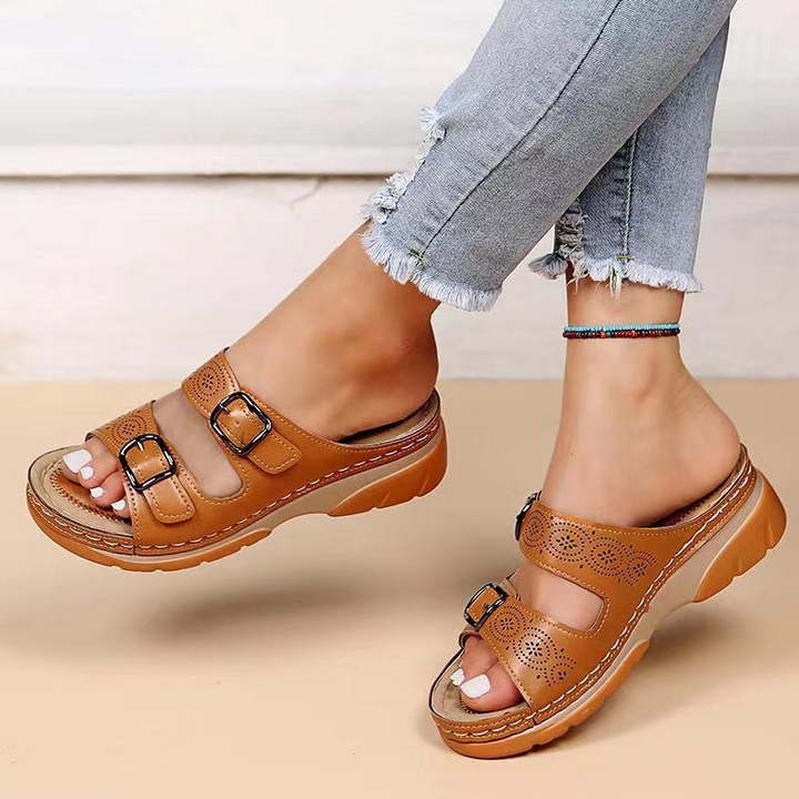 Sharon - Comfort Buckle Sandals