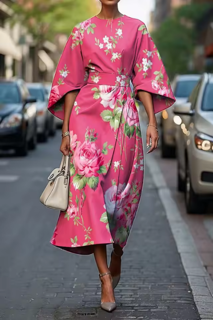 Tracey -  Elegant Floral Dress
