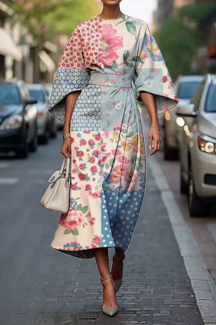 Tracey -  Elegant Floral Dress