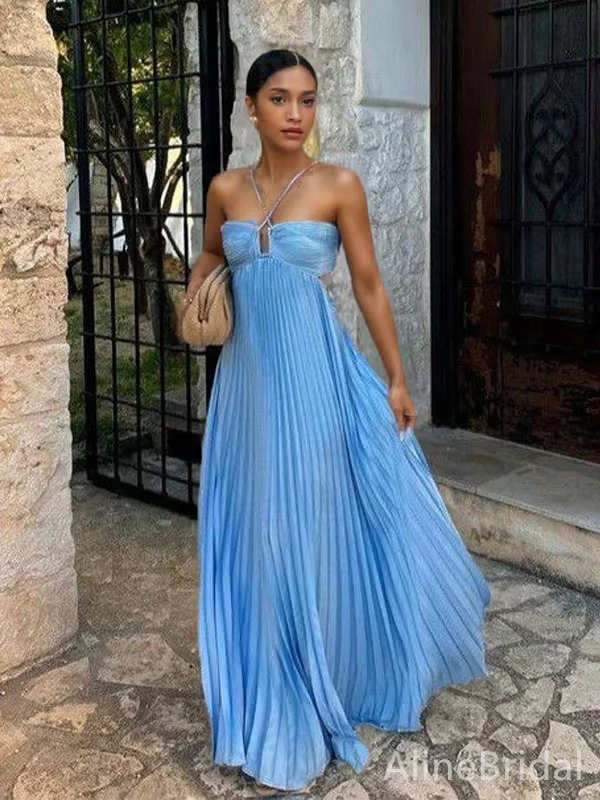 Tansy - Spring Glow Halter Maxi Dress